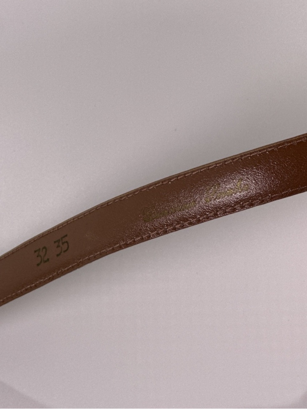 Vintage Genuine Snakeskin Belt 32 35 Brown Waist Accessory - Picture 8 of 12